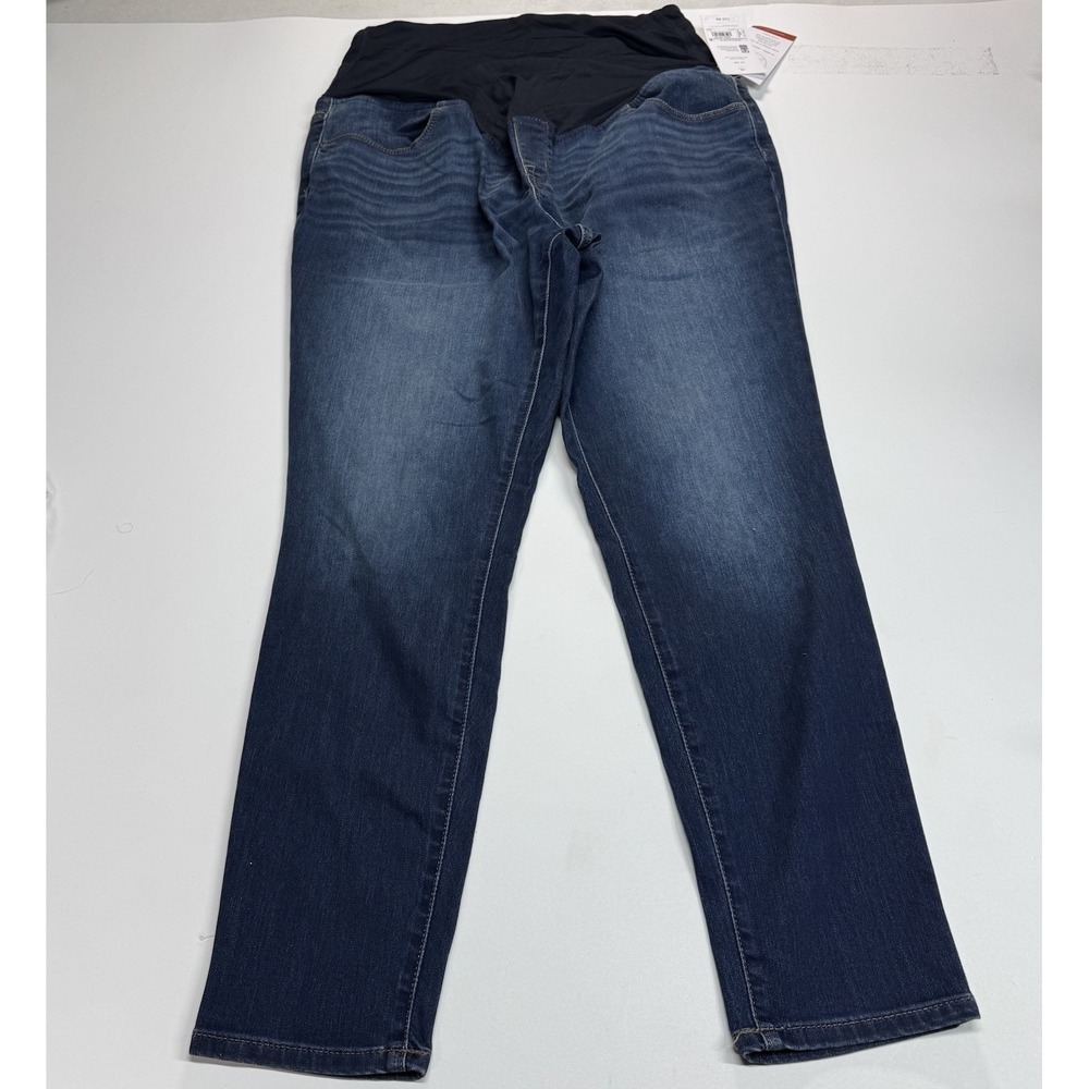 NEW Isabel Maternity Skinny Women's size 14 Dark Wash Blue Denim jean